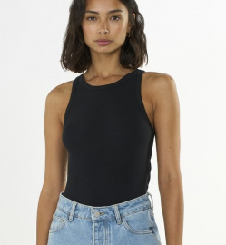 Racer Rib Top - black