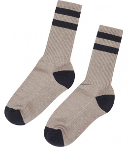 Merino Socke - sand/navy