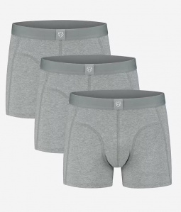 3er-Pack Boxer-Brief "Melo-Mela" - grau