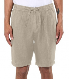 Lockere Leinen-Shorts - sand