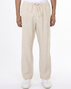 Loose Linen Pants - light feather gray