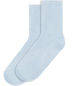 Single Pack Glitter Socks - airy blue