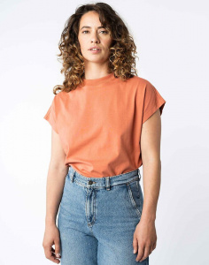 T-Shirt "Madhu" - sienna orange