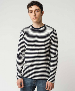 Langarmshirt "Jerin Stripes" - navy/weiß
