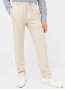 Givn Leinen-Hose "Eric" - beige