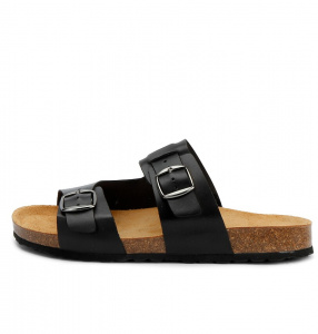 Leather Sandal "Luca" - black