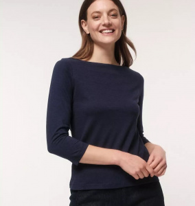 Lanius "U-Boot Shirt" (Hanf) - night blue