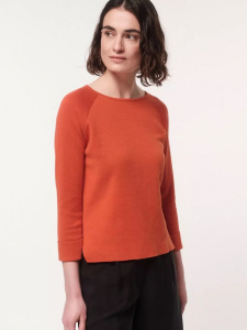 Lanius "Pullover in Punto Milano" - rooibos