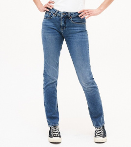 Kuyichi Jeans "Sara Straight" (vegan) - worn indigo