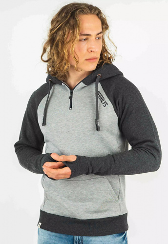 Hoodie "AX-1" - ash/anthracite