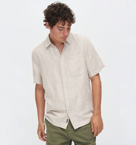 Kuyichi "Nolan Shirt" (Leinen) - light sand