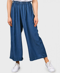 Hose "Leonora" - dark blue chambrey