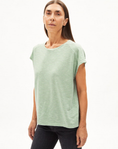 Shirt "Oneliaa Lovely Stripes" - smith green/oatmilk