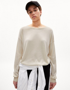 Feinstrick-Pullover "Laarni" - oatmilk