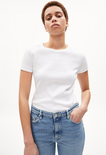 Ripp-T-Shirt "Kardaa" - white