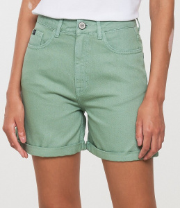 Denim-Shorts "Elodea" - leaf green