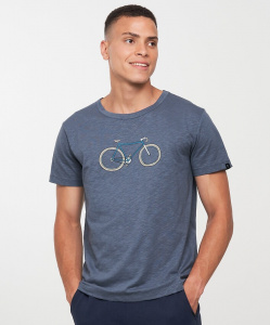 T-Shirt "Bay Bike" - dove blue