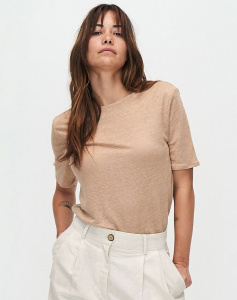 Kuyichi Linen Tee "Olivia" - black tea