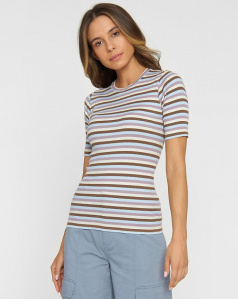 T-Shirt Striped Rib - multi