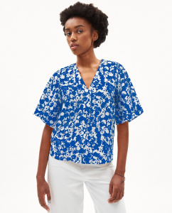 Bluse "Holmaa Lapis" - warm blue