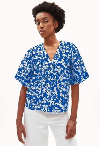 Bluse "Holmaa Lapis" - warm blue