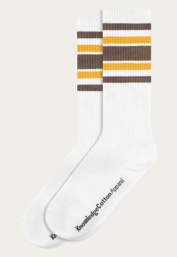 2-Pack Striped Long Socks - gelb/braun