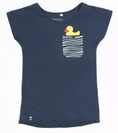 Zerum Womens T-Shirt "Duck" - navy