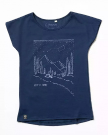 Zerum Damen T-Shirt "Berge" - navy