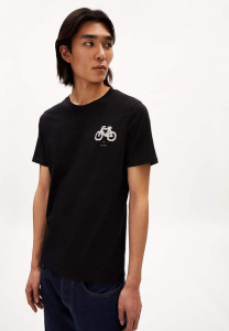 T-Shirt "Jaames I Like Bike" - schwarz