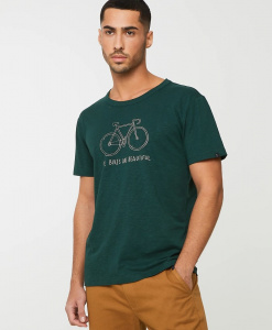 T-Shirt "Bay Simple Bike" - dark green