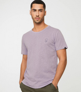 T-Shirt "Bay New Smiley" - gray lilac