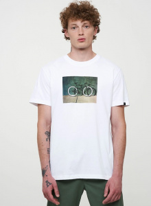T-Shirt "Agave Bike Wall" - white