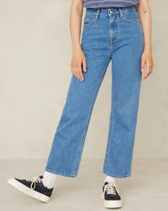 K.O.I. Jeans "Liora Cropped" (vegan) - clean holo mid