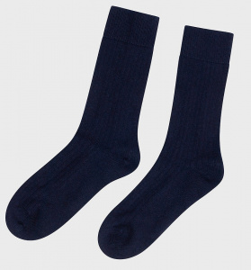 Dicke Woll-Socke - navy