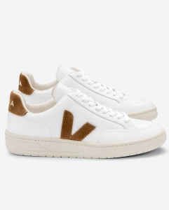 Veja "V-12 Leather" - extra white camel