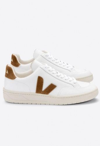 Veja "V-12 Leather" - extra white camel