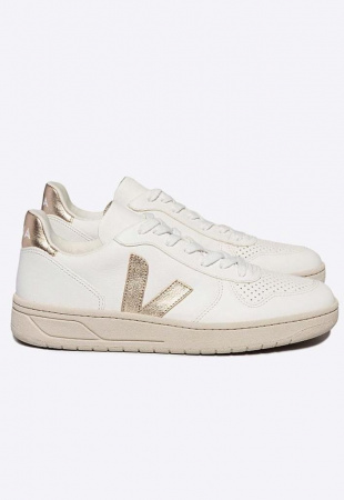 Veja "V-10 Chromefree Leather" - extra white platine