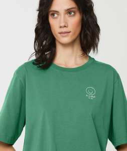 Womens T-Shirt "Azolla Smiley" - garden green