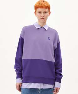 Sweatshirt "Aarin Patched" - purple stone/indigo lilac