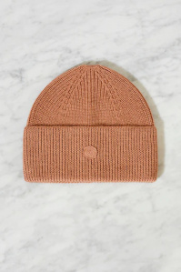 Wool Beanie "Tok" - rosewood