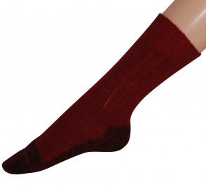 Hirsch Natur Trekking Socks (wool) - red