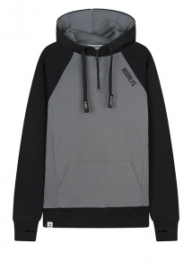 Hoodie "AX-1" - smoked pearl/black