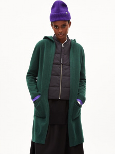 Woll-Strickcardigan "Warmaa" - teal stone