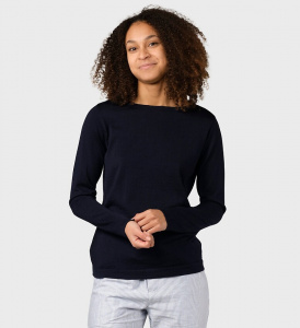 Merino Knit Jumper "Charlotte" - navy