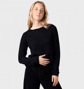 Strickpullover "Birla" - schwarz