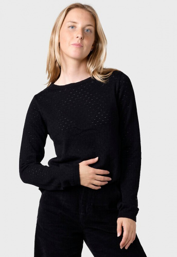 Strickpullover "Birla" - schwarz