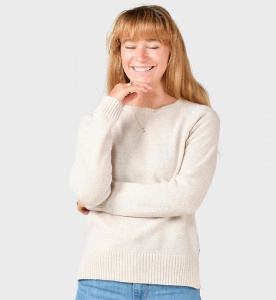 Merino-Strickpullover "Nina" (Wolle) - pastel sand