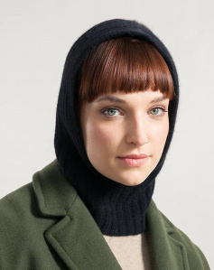 Cashmere Balaklava "Arsenio" - nero ardesia