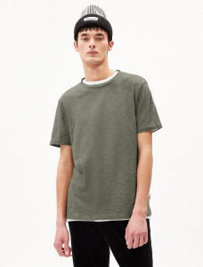 T-Shirt "Jaames Structure" - cool sage/light grey