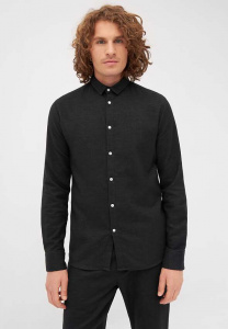 Givn Flannel Shirt "Kent" - anthracite